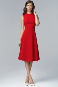 Sukienka MIDI - czerwony - S62