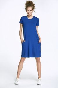 Sukienka z kokardą - niebieski - AL31